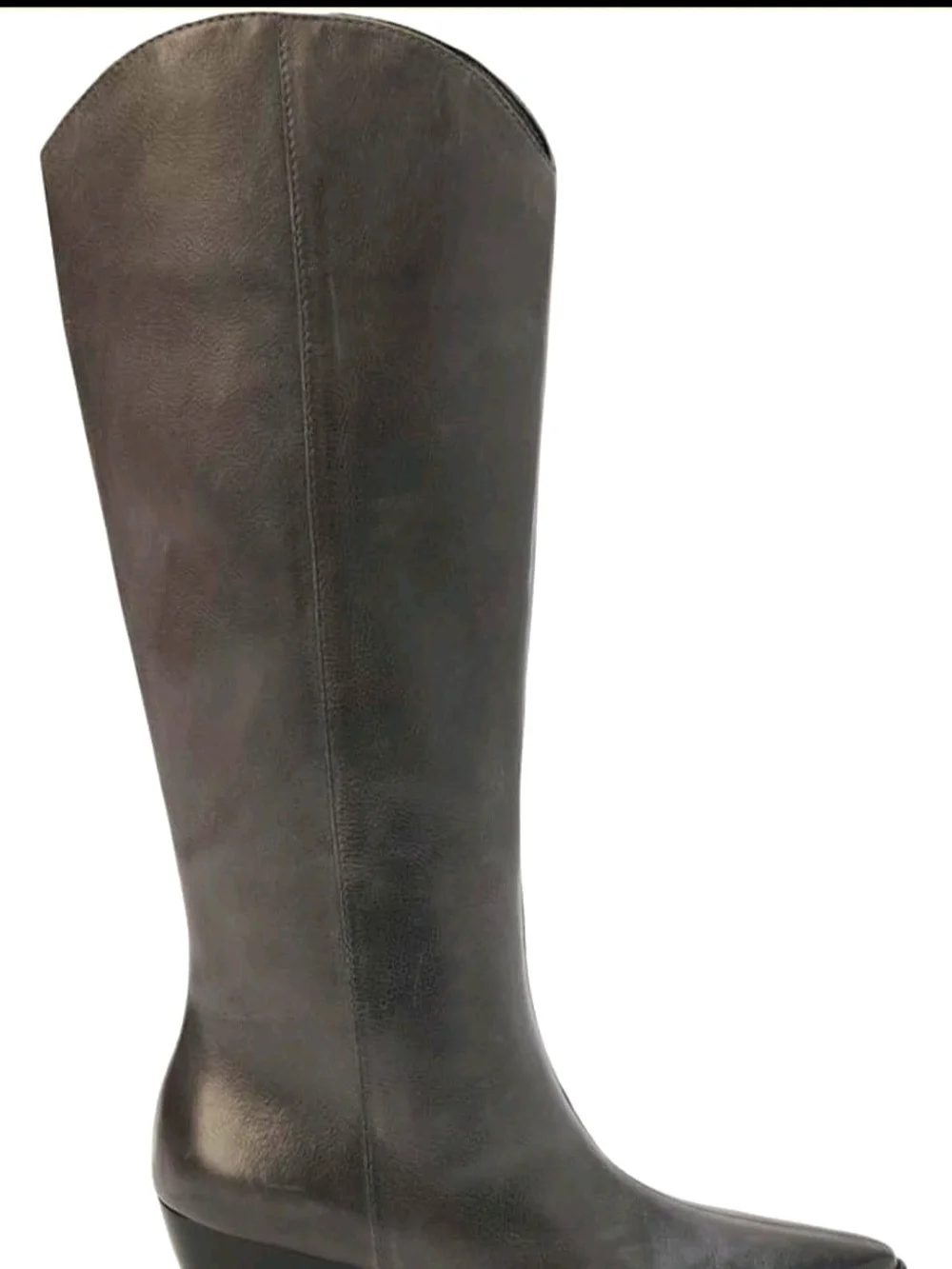 Matisse Black Over-the-Knee Pointed-Toe Leather Boots